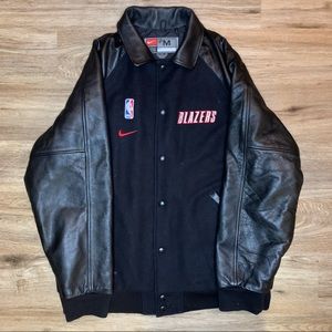 Vintage Nike Portland Trailblazers Wool Varsity Jacket